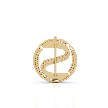 Ivana Jewels Brooch Sparkling Letter Brooch