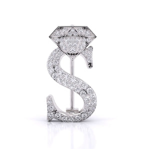 Ivana Jewels Brooch White Gold / 14KT celestial crown brooch