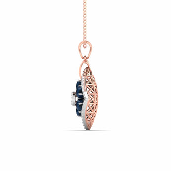 Ivana Jewels Charms & Pendant 0.95 Carat Diamond & Nilaam Gold Locket