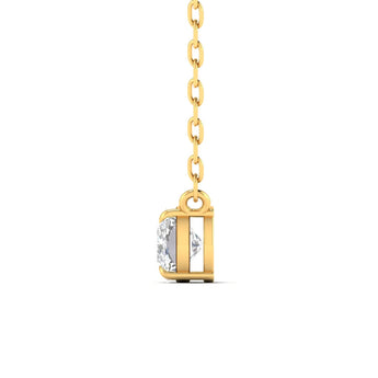 Ivana Jewels Charms & Pendant 1 Carat Cushion Diamond Gold Pendant