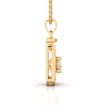 Ivana Jewels Charms & Pendant 1 Carat Solitaire Diamond Pendant Bourth