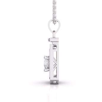 Ivana Jewels Charms & Pendant 1 Carat Solitaire Diamond Pendant Bourth