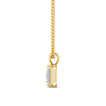 Ivana Jewels Charms & Pendant 2 Carat Emerald Diamond Gold Pendant