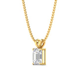 Ivana Jewels Charms & Pendant 2 Carat Emerald Diamond Gold Pendant