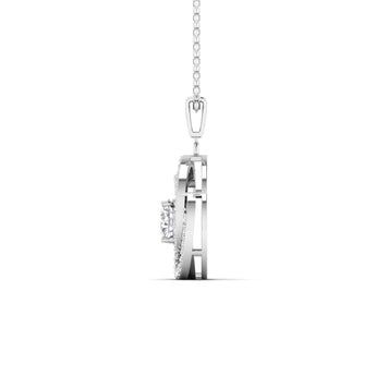 Ivana Jewels Charms & Pendant 3 Carat Diamond Halo Gold Pendant