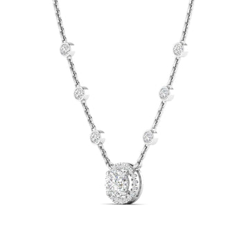 Ivana Jewels Charms & Pendant Diamond Bezel Necklace