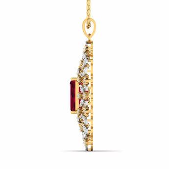 Ivana Jewels Charms & Pendant Large Ruby Cocktail Pendant