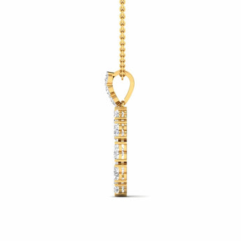 Ivana Jewels Charms & Pendant Minimalist Diamond Pendant Necklace