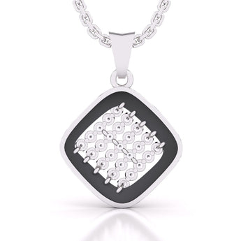 Ivana Jewels Charms & Pendant Rectangle Diamond Pendant