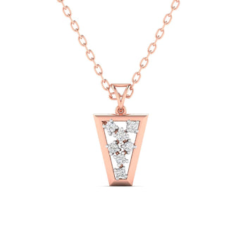 Ivana Jewels Charms & Pendant Rose Gold / 14KT 0.13 Carat Diamond Rose Gold Pendant