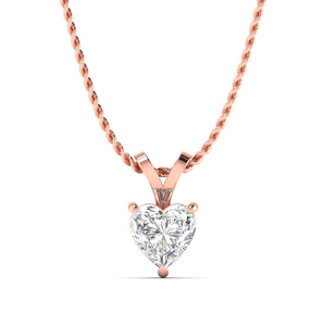 Ivana Jewels Charms & Pendant Rose Gold / 14KT 0.5ct Heart-Shaped Diamond Gold Pendant
