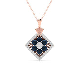 Ivana Jewels Charms & Pendant Rose Gold / 14KT 0.95 Carat Diamond & Nilaam Gold Locket
