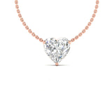 Ivana Jewels Charms & Pendant Rose Gold / 14KT 2.02 Carat Solitaire Heart Shape Diamond Pendant