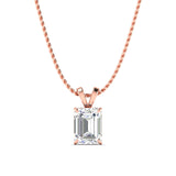 Ivana Jewels Charms & Pendant Rose Gold / 14KT 2 Carat Emerald Diamond Gold Pendant