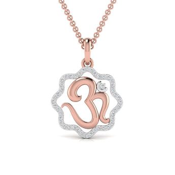 Ivana Jewels Charms & Pendant Rose Gold / 14KT Divine OM Pendant