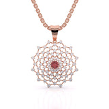 Ivana Jewels Charms & Pendant Rose Gold / 14KT Geometric Bloom Pendant