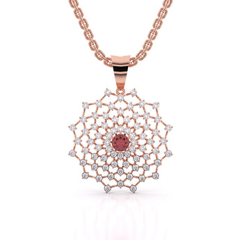 Ivana Jewels Charms & Pendant Rose Gold / 14KT Geometric Bloom Pendant