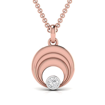 Ivana Jewels Charms & Pendant Rose Gold / 14KT Moon Of My Life Lab Grown Diamond Pendant