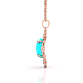 Ivana Jewels Charms & Pendant Turquoise Pointed Pendant
