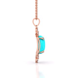 Ivana Jewels Charms & Pendant Turquoise Pointed Pendant
