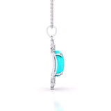 Ivana Jewels Charms & Pendant Turquoise Pointed Pendant