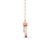 Ivana Jewels Charms & Pendant Two Circle Diamond Gold Pendant
