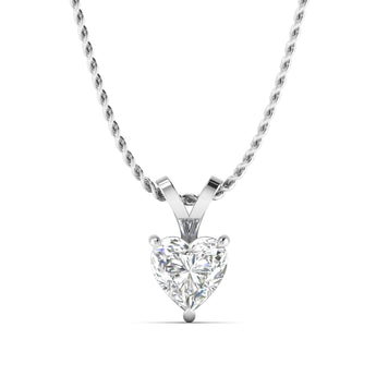 Ivana Jewels Charms & Pendant White Gold / 14KT 0.5ct Heart-Shaped Diamond Gold Pendant