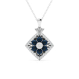 Ivana Jewels Charms & Pendant White Gold / 14KT 0.95 Carat Diamond & Nilaam Gold Locket