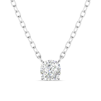 Ivana Jewels Charms & Pendant White Gold / 14KT 1 Carat Cushion Diamond Gold Pendant