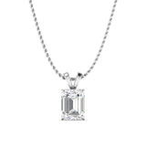 Ivana Jewels Charms & Pendant White Gold / 14KT 2 Carat Emerald Diamond Gold Pendant