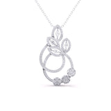 Ivana Jewels Charms & Pendant White Gold / 14KT Classy Loop Diamonds Pendant