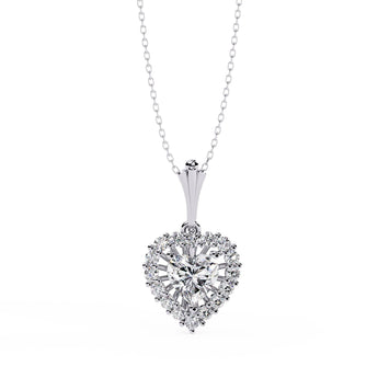 Ivana Jewels Charms & Pendant White Gold / 14KT Diamond Heart Pendant