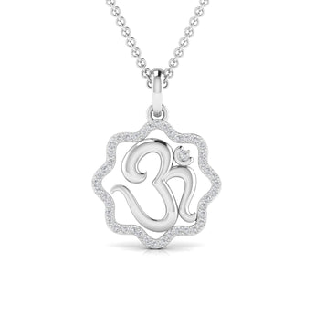 Ivana Jewels Charms & Pendant White Gold / 14KT Divine OM Pendant