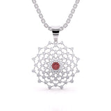Ivana Jewels Charms & Pendant White Gold / 14KT Geometric Bloom Pendant