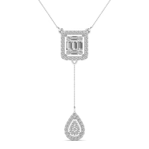 Ivana Jewels Charms & Pendant White Gold / 14KT Linear Diamond Pendants