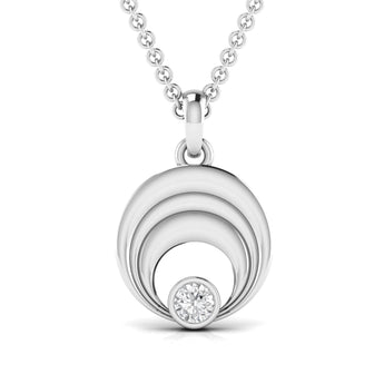 Ivana Jewels Charms & Pendant White Gold / 14KT Moon Of My Life Lab Grown Diamond Pendant