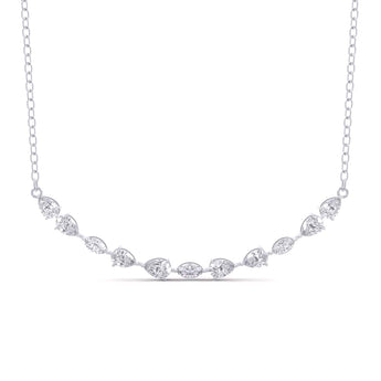 Ivana Jewels Charms & Pendant White Gold / 14KT Pear & Marquise Diamonds Pendant