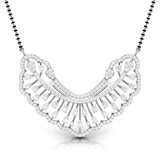 Ivana Jewels Charms & Pendant White Gold / 14KT Pear & Round Diamond Sunburst Mangalsutra