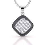 Ivana Jewels Charms & Pendant White Gold / 14KT Rectangle Diamond Pendant