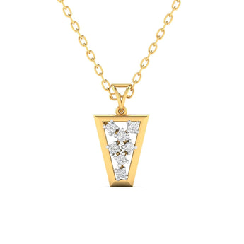 Ivana Jewels Charms & Pendant Yellow Gold / 14KT 0.13 Carat Diamond Rose Gold Pendant