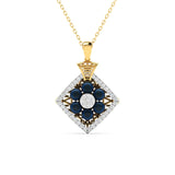 Ivana Jewels Charms & Pendant Yellow Gold / 14KT 0.95 Carat Diamond & Nilaam Gold Locket