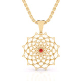 Ivana Jewels Charms & Pendant Yellow Gold / 14KT Geometric Bloom Pendant