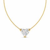 Ivana Jewels Charms & Pendant Yellow Gold / 14KT Heart Shaped Diamond Pendant
