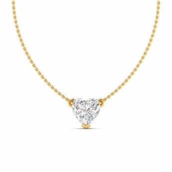 Ivana Jewels Charms & Pendant Yellow Gold / 14KT Heart Shaped Diamond Pendant