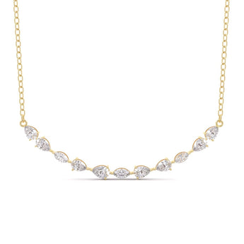 Ivana Jewels Charms & Pendant Yellow Gold / 14KT Pear & Marquise Diamonds Pendant