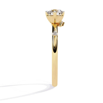 Buy Classic Round Solitaire Diamond Engagement Ring from Ivana Jewels Best lab grown diamond jewellery brand