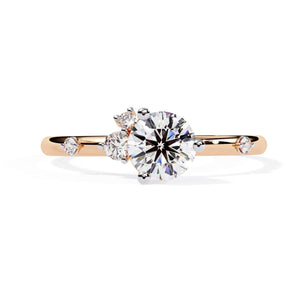 Buy Classic Round Solitaire Diamond Engagement Ring from Ivana Jewels Best lab grown diamond jewellery brand