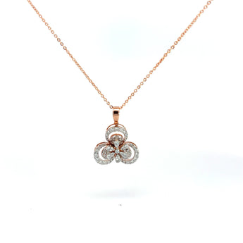 Buy Clover Diamond Pendant Online from Ivana Jewels Best lab grown diamond jewellery brand