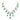Diamond and Emerald Accent Necklace Best lab grown diamond jewellery brand