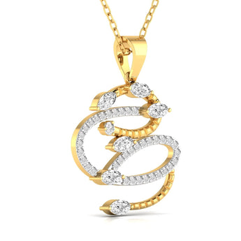 Buy Studded Diamond Pendant Online from Ivana Jewels Best lab grown diamond jewellery brand